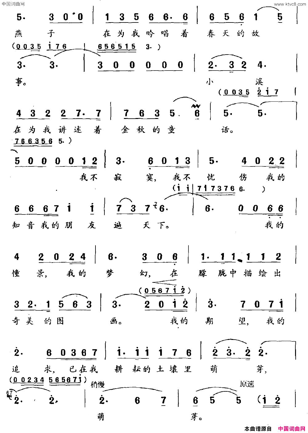 我从小就是个盲童娃娃简谱