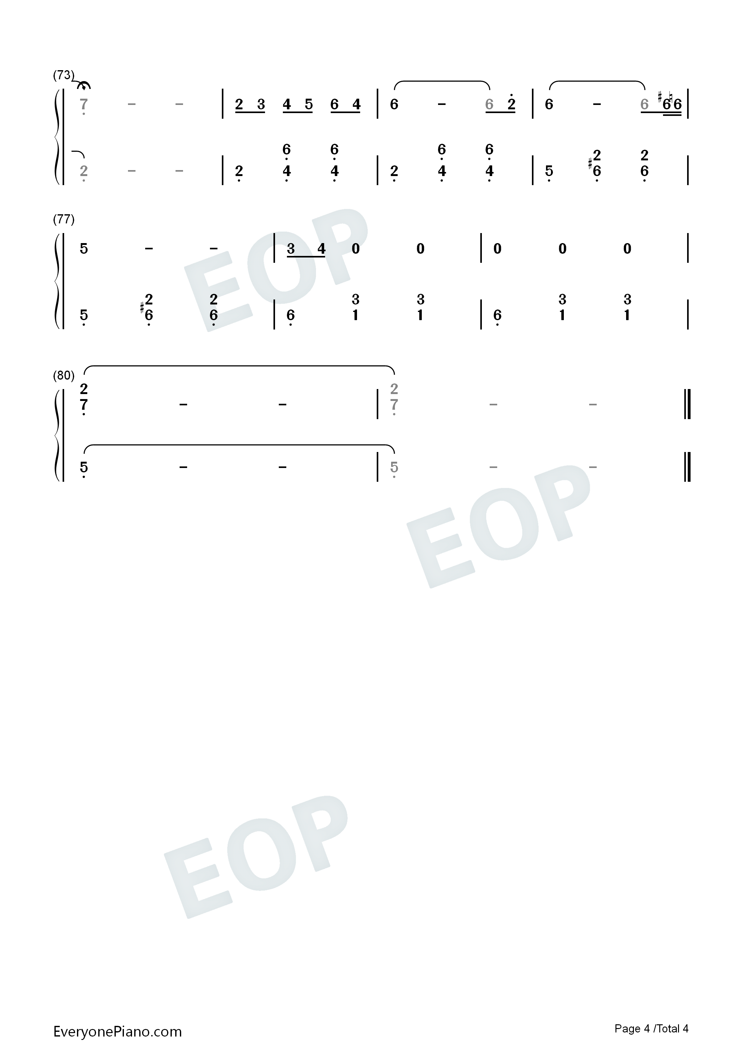 Sleeping_Lotus钢琴简谱_Joep_Beving演唱