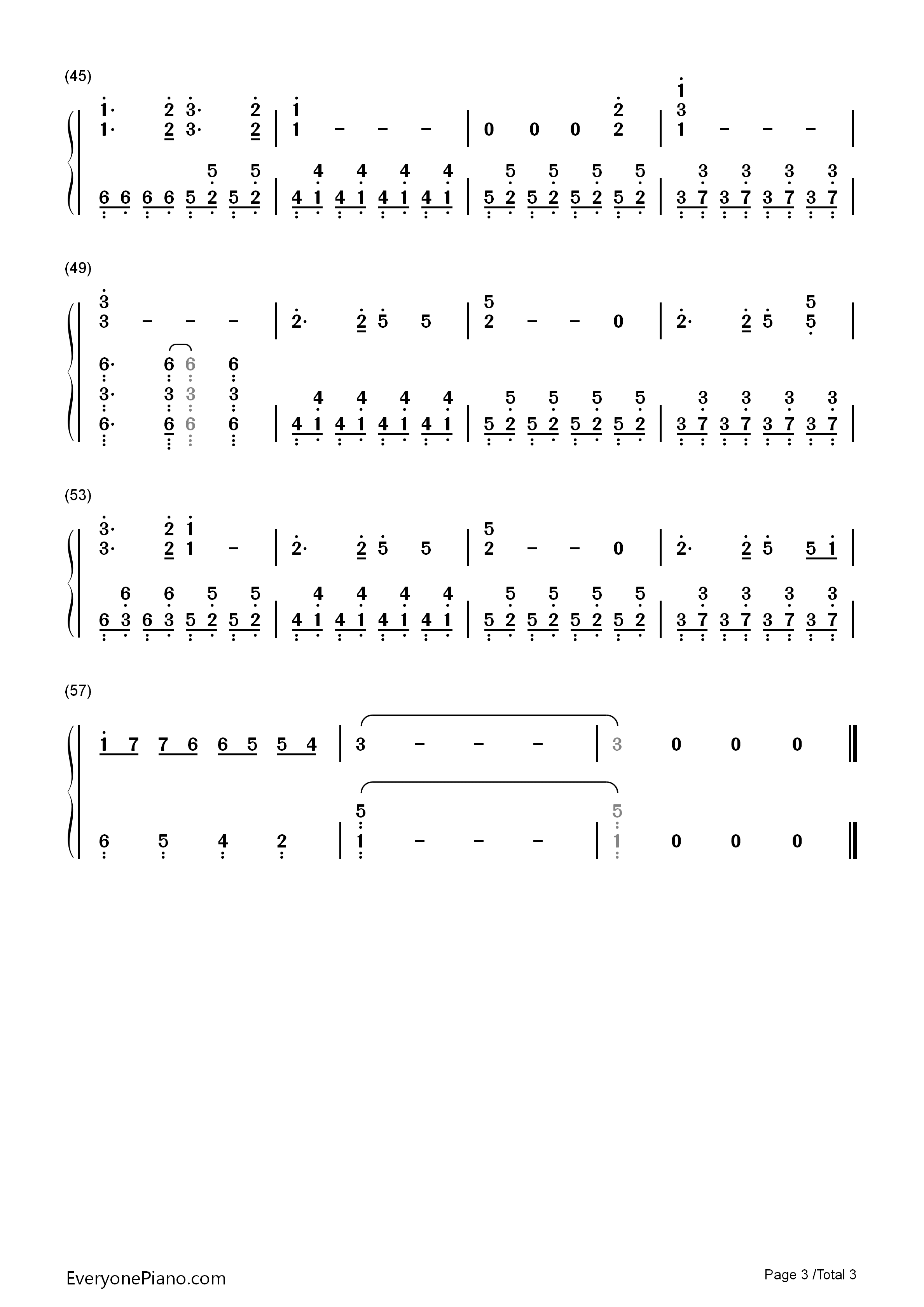 Re:Re:钢琴简谱_亚细亚功夫世代演唱
