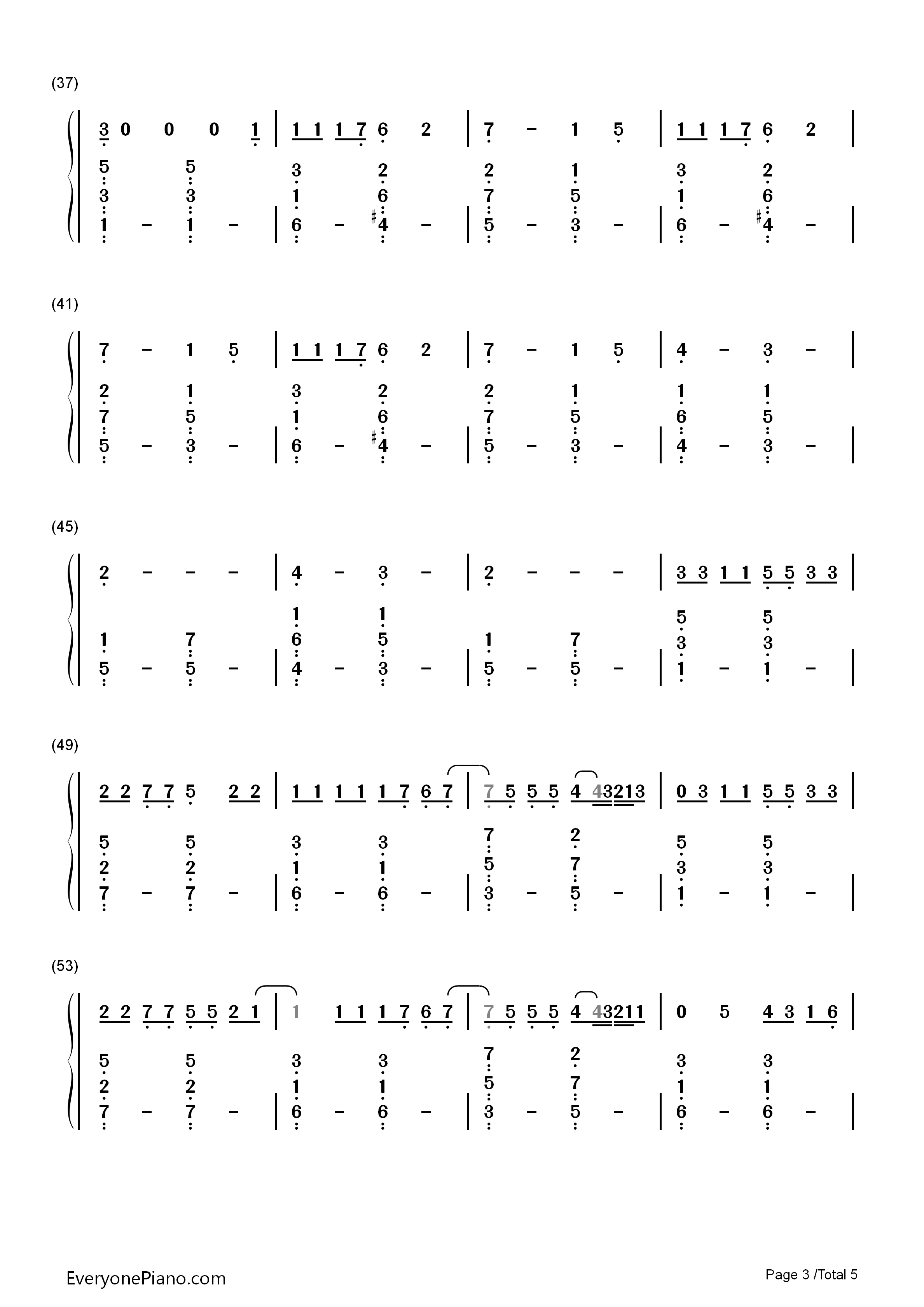 Just_Give_Me_a_Reason钢琴简谱_P!nk演唱