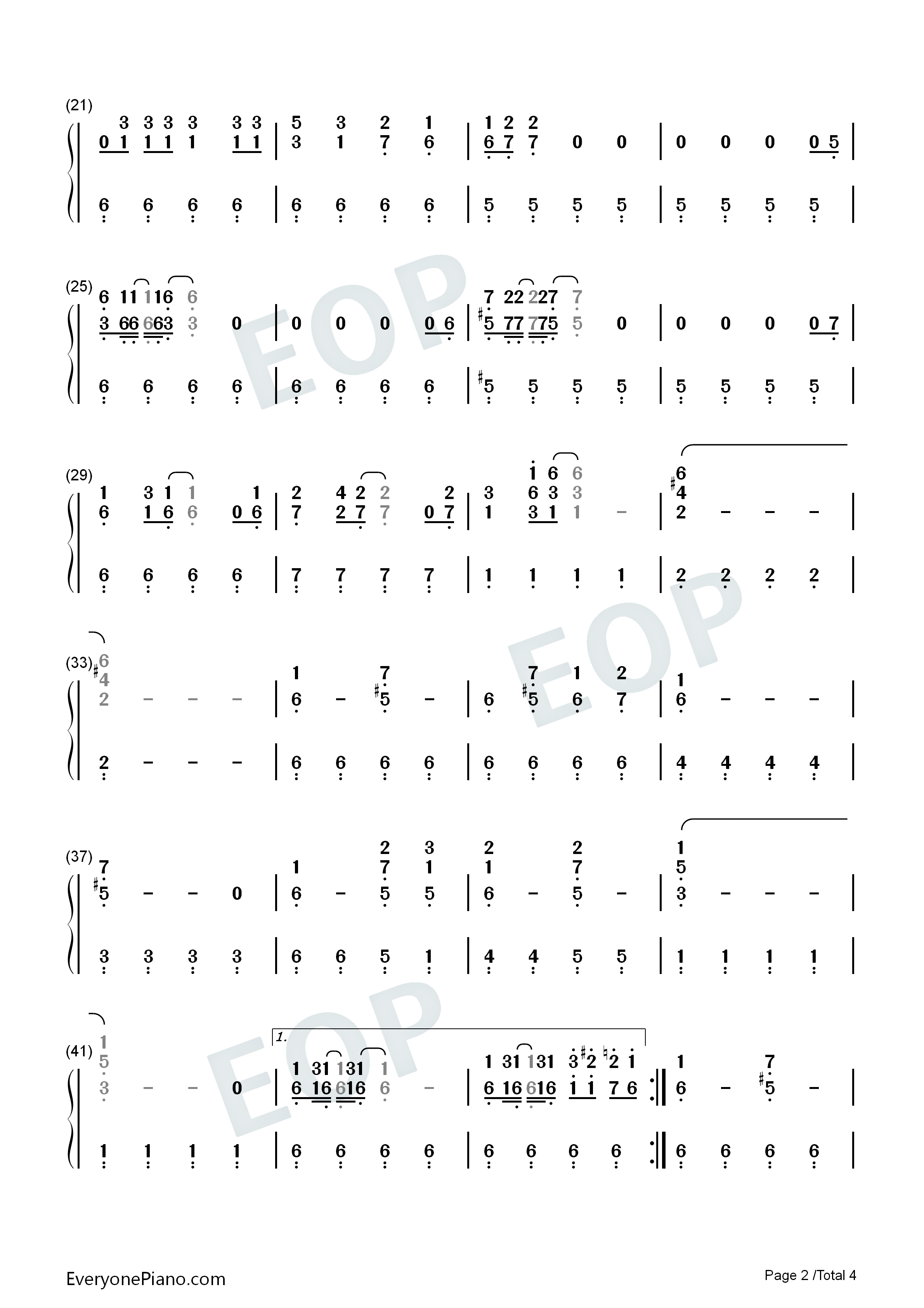 Lay_All_Your_Love_on_Me钢琴简谱_ABBA演唱