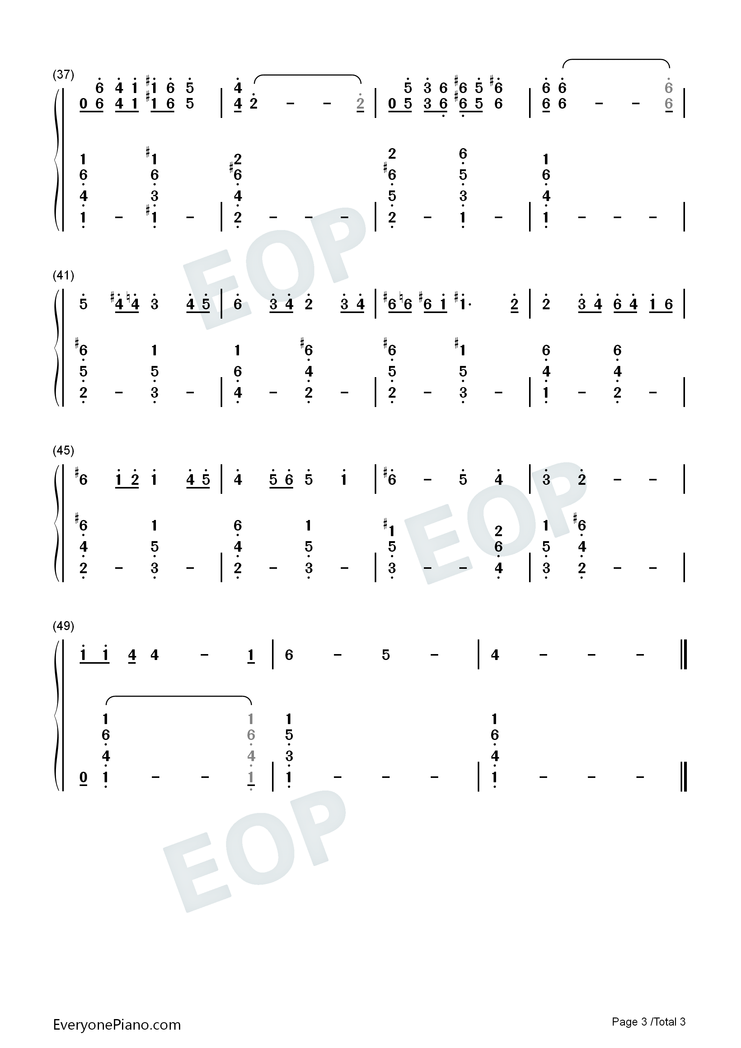 I_Hear_a_Symphony钢琴简谱_Cody_Fry演唱