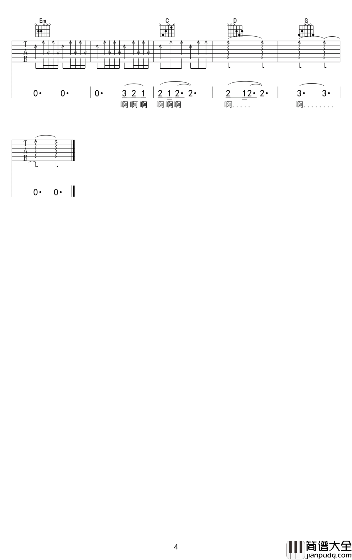 美丽新世界吉他谱_伍佰_海浪它总是一波波不要停歇不回头