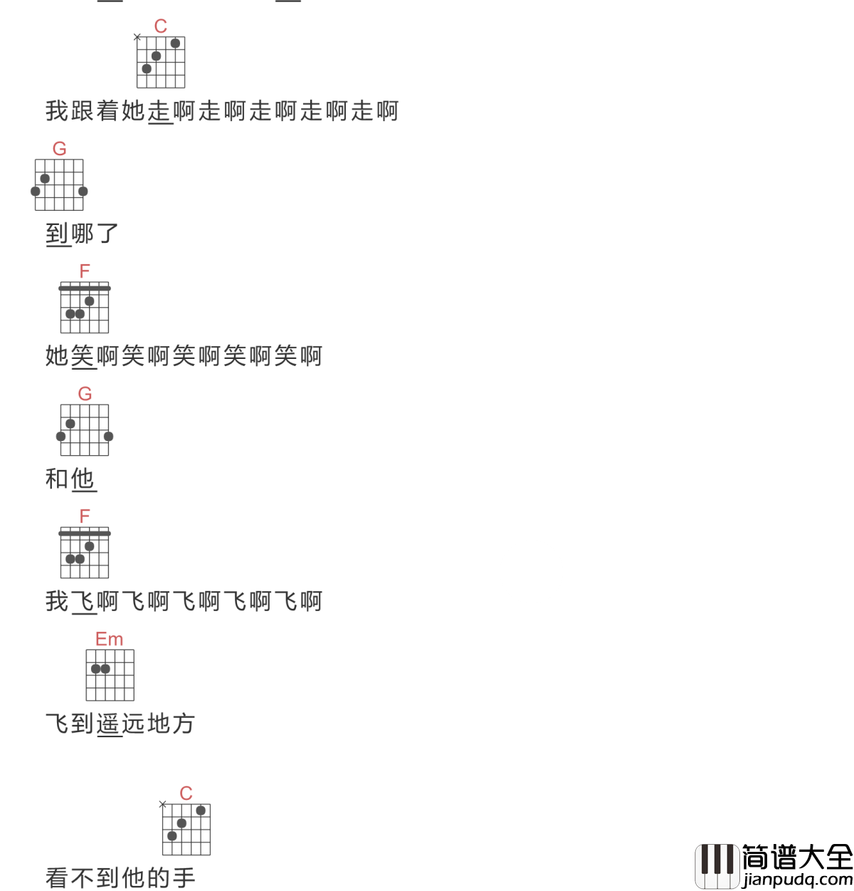 你是山楂树我是你脚下的坟吉他谱_贺铭洋_山楂果落了,酸了坟里的魂