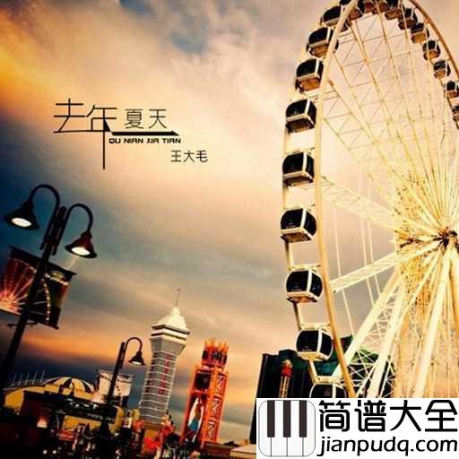 去年夏天吉他谱_王大毛_总会遇见那个对的人,错过了很可惜,用全部对她好