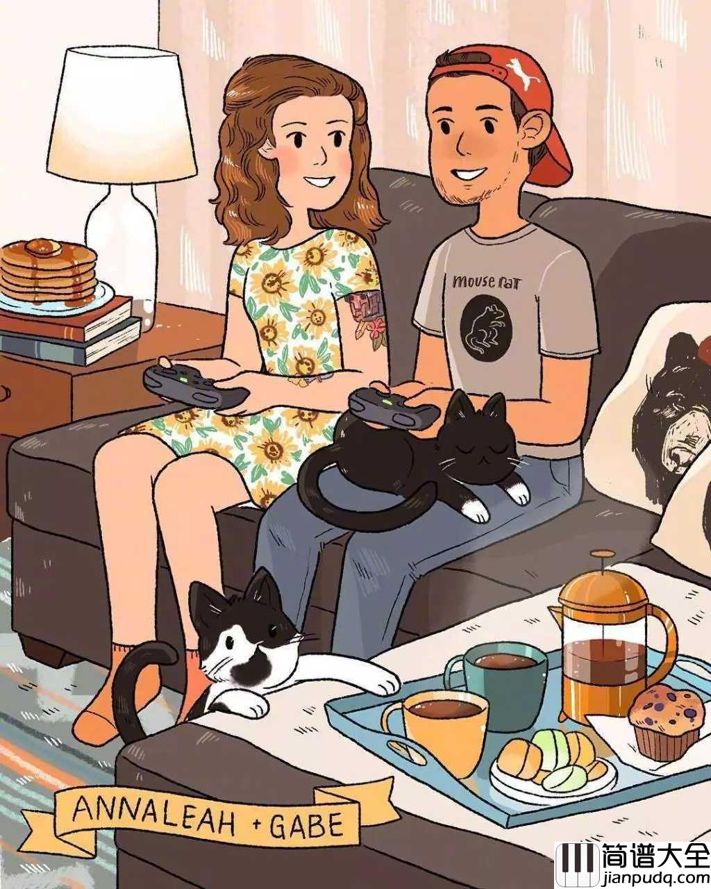 跟你在一起吉他谱_很美味_如果你愿意,请和我在一起