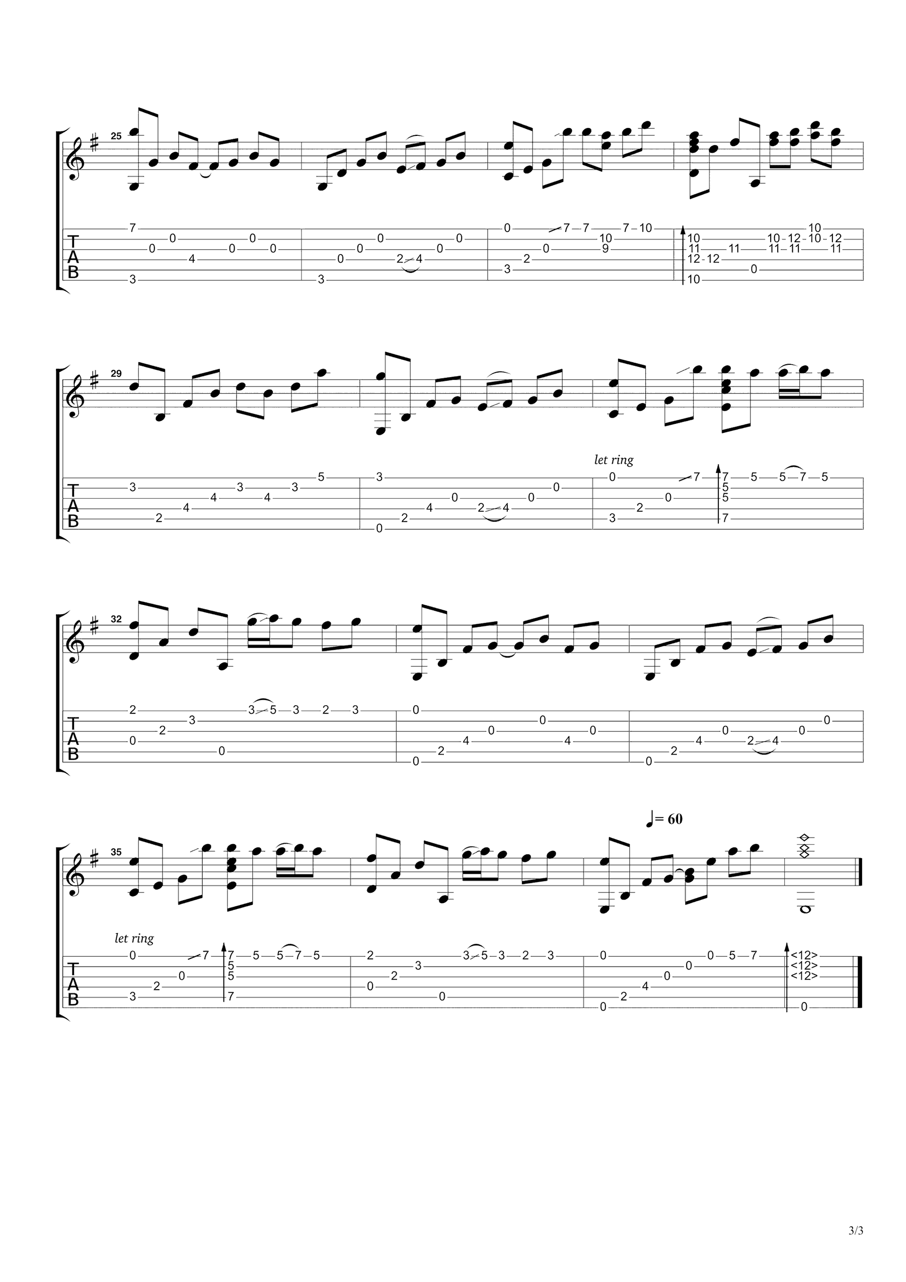 夜的钢琴曲5吉他谱_石进_夜的钢琴曲5_吉他指弹谱