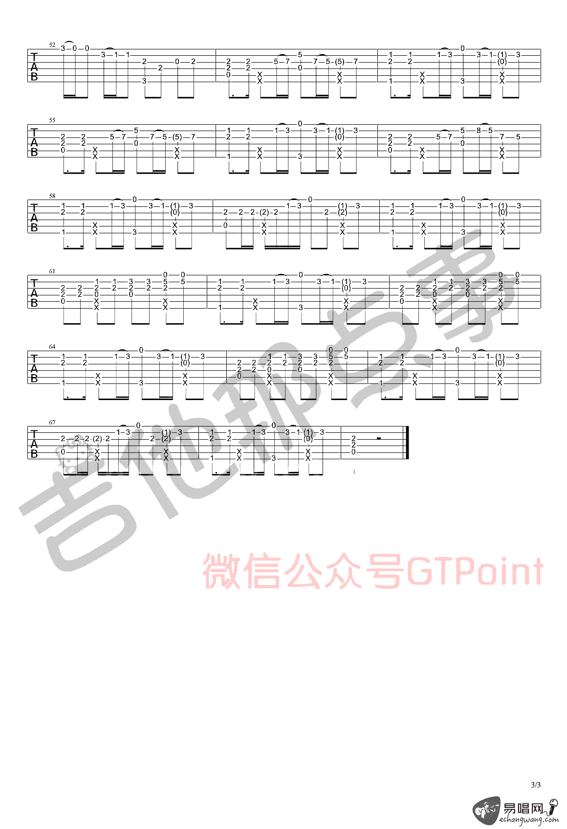 shape_of_you指弹谱_Ed_Sheeran_吉他独奏谱_Mattias_Krantz