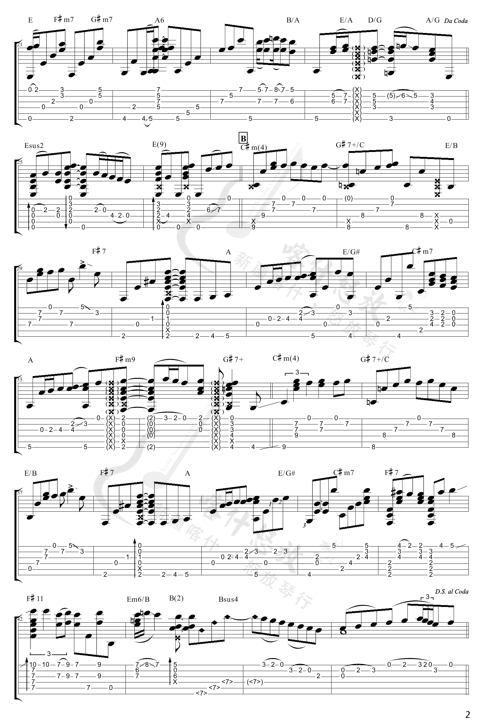 Angelina指弹吉他谱_D调_喀什怒放编配_Tommy_Emmanuel