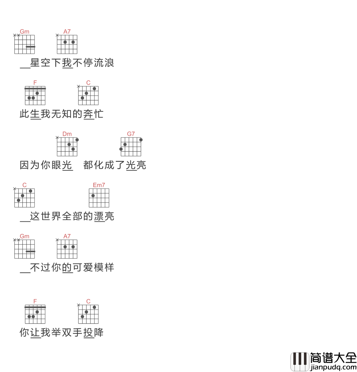 爱情的模样吉他谱_五月天_爱情最美的样子