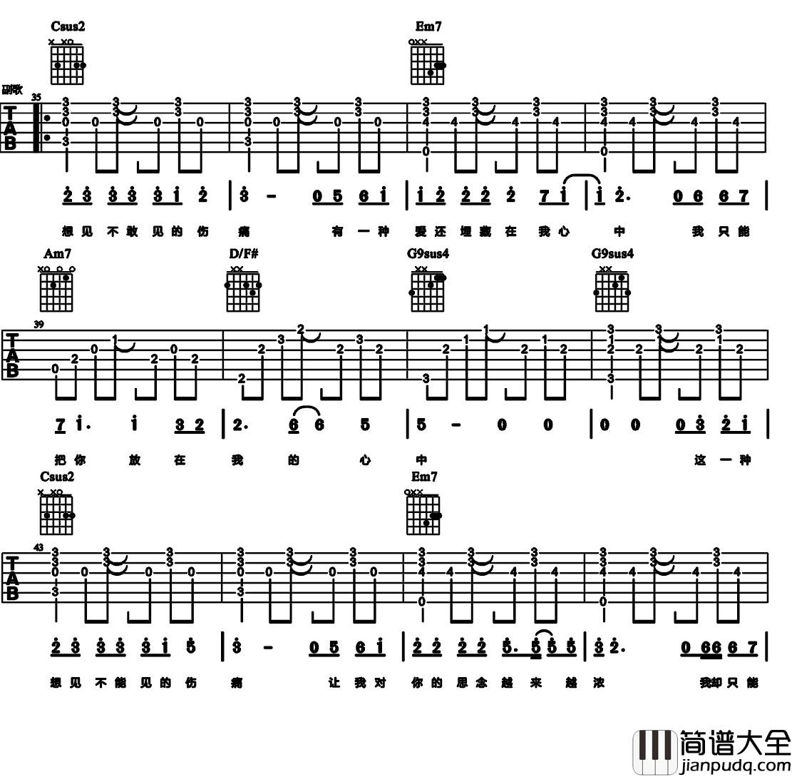 听说爱情回来过(吉他谱)_林忆莲