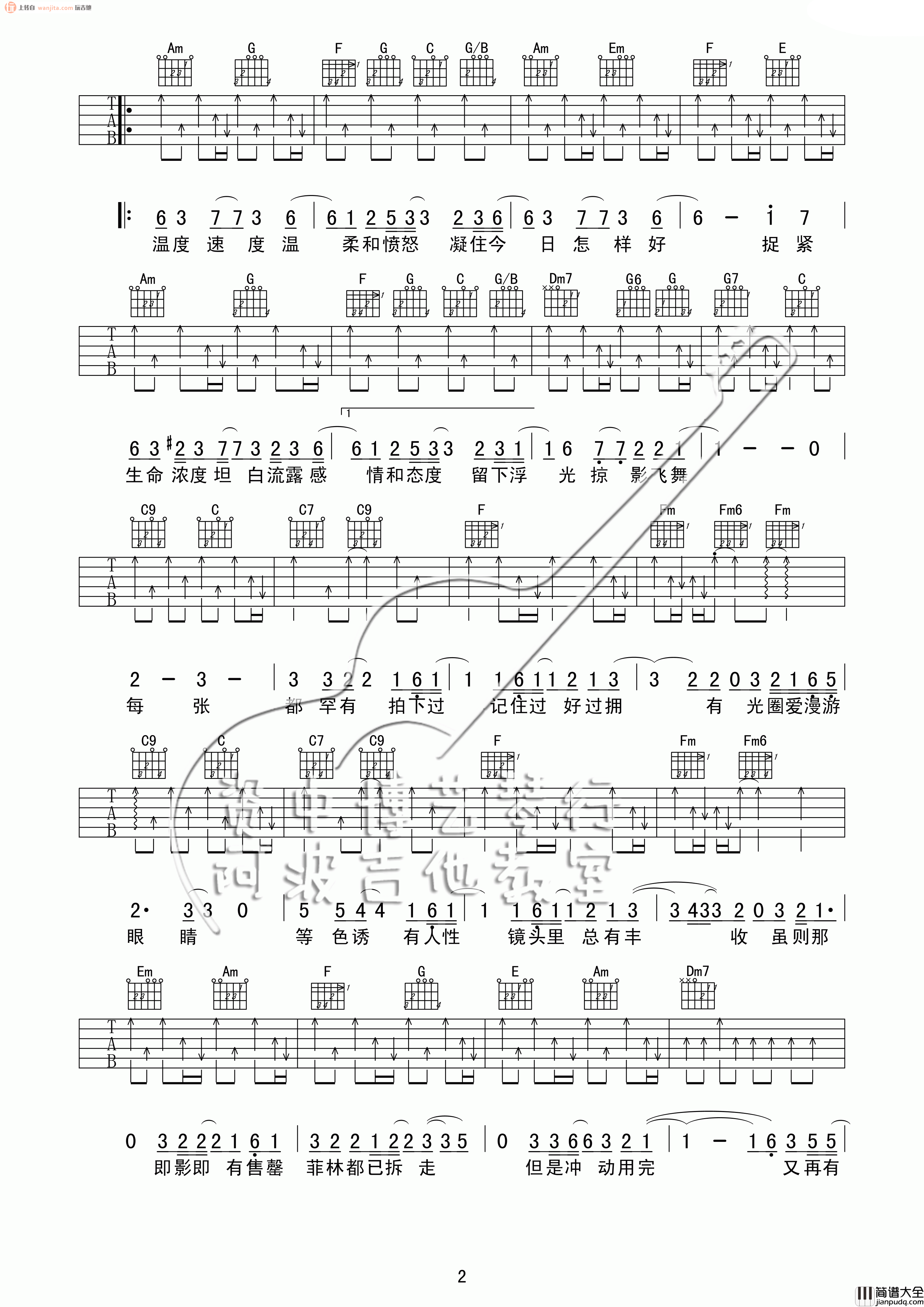 沙龙吉他谱_陈奕迅_《沙龙》C调原版六线谱_吉他弹唱谱 沙龙吉他谱_陈奕迅__沙龙_C调原版六线谱_吉他弹唱谱