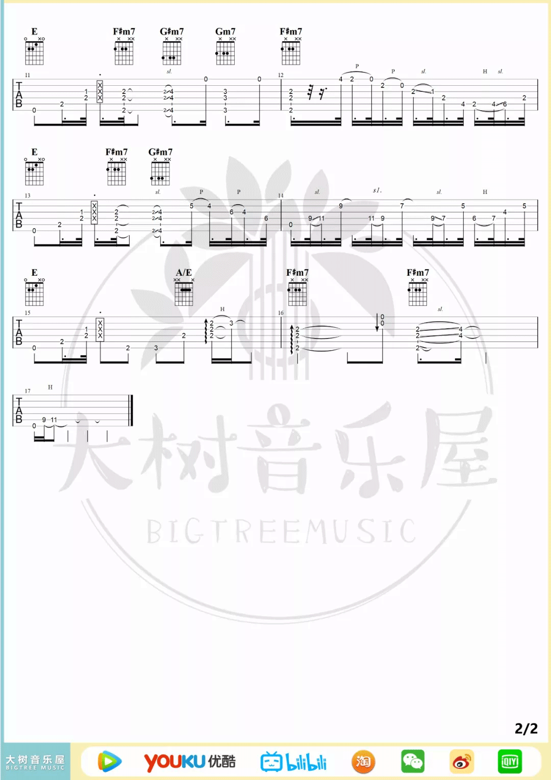 Rose指弹吉他谱_Ruben_Wan_独奏六线谱_指弹吉他教学