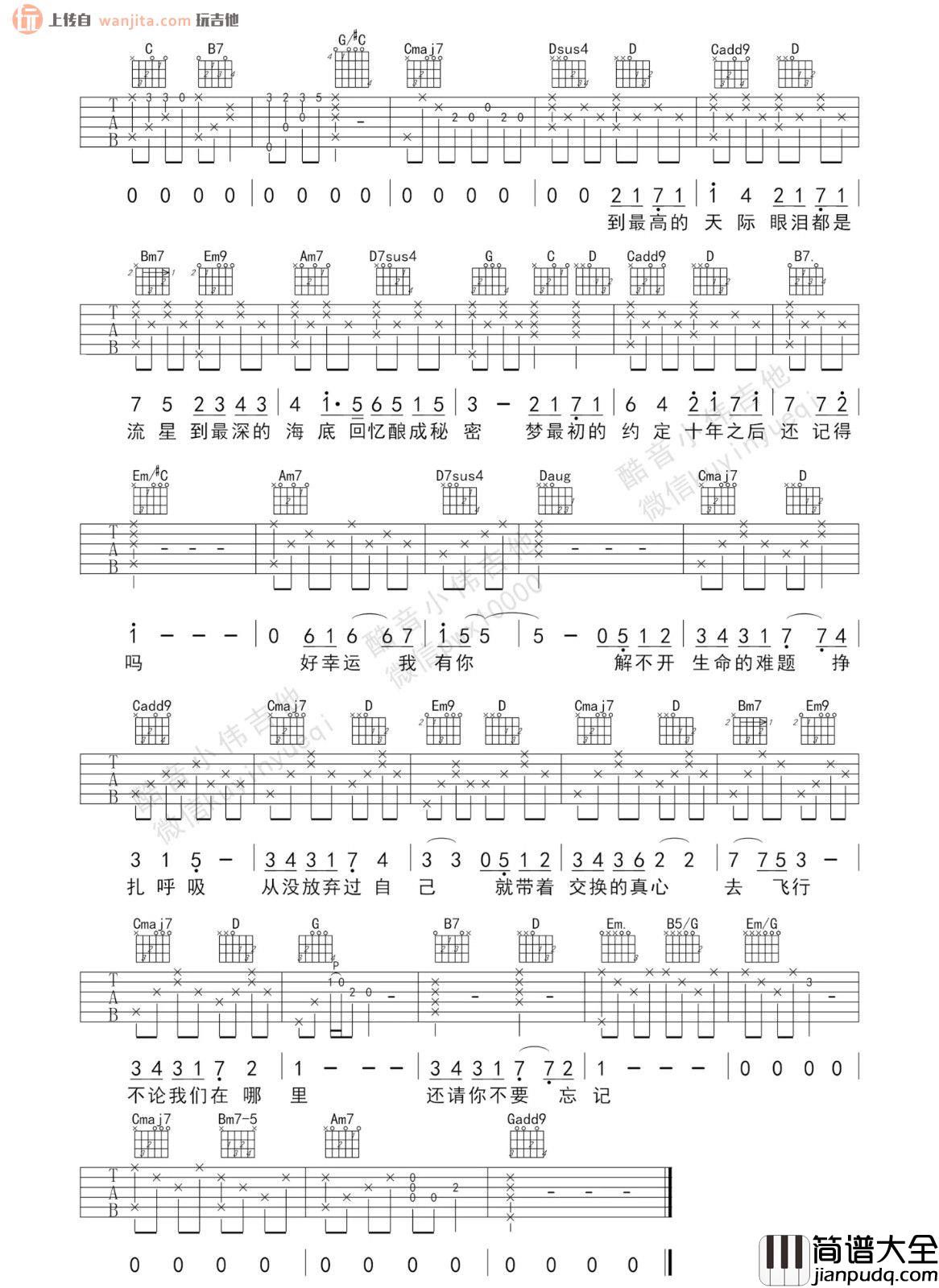 还记得吗吉他谱_张韶涵_G调六线谱_吉他弹唱谱 还记得吗吉他谱_张韶涵_G调六线谱_吉他弹唱谱