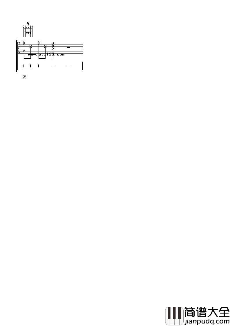 《还是好朋友》吉他谱_梁静茹,古巨基_A调指法吉他谱 _还是好朋友_吉他谱_梁静茹,古巨基_A调指法吉他谱