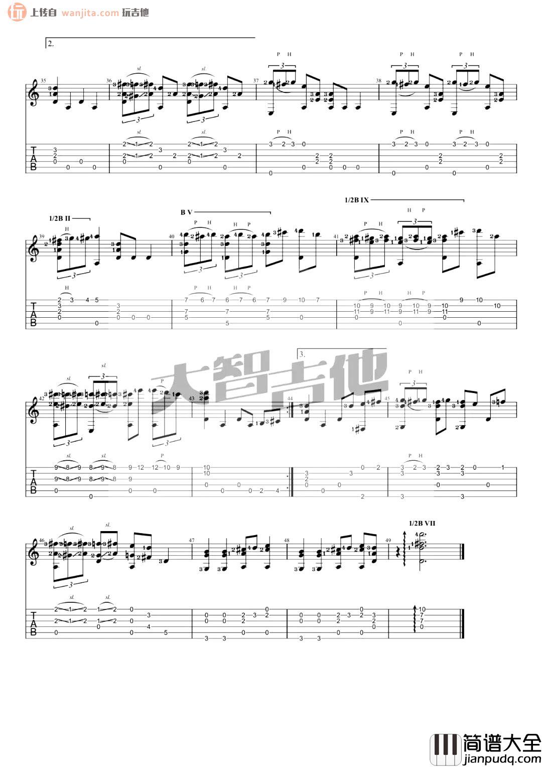 哆啦A梦指弹吉他谱_日本经典动画_吉他指弹教学视频 哆啦A梦指弹吉他谱_日本经典动画_吉他指弹教学视频