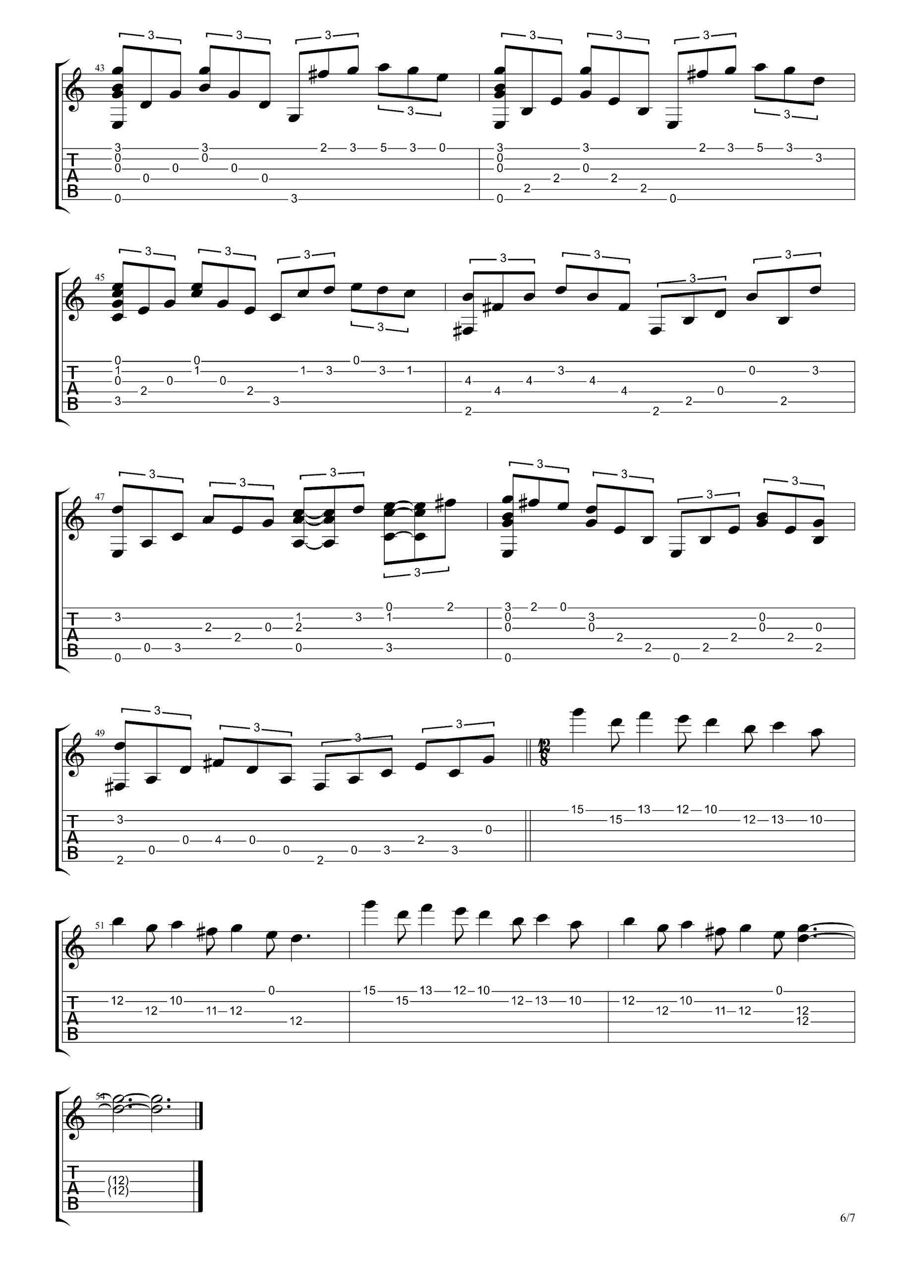 Memory(记忆)指弹谱_吉他独奏六线谱_音乐剧_猫_插曲