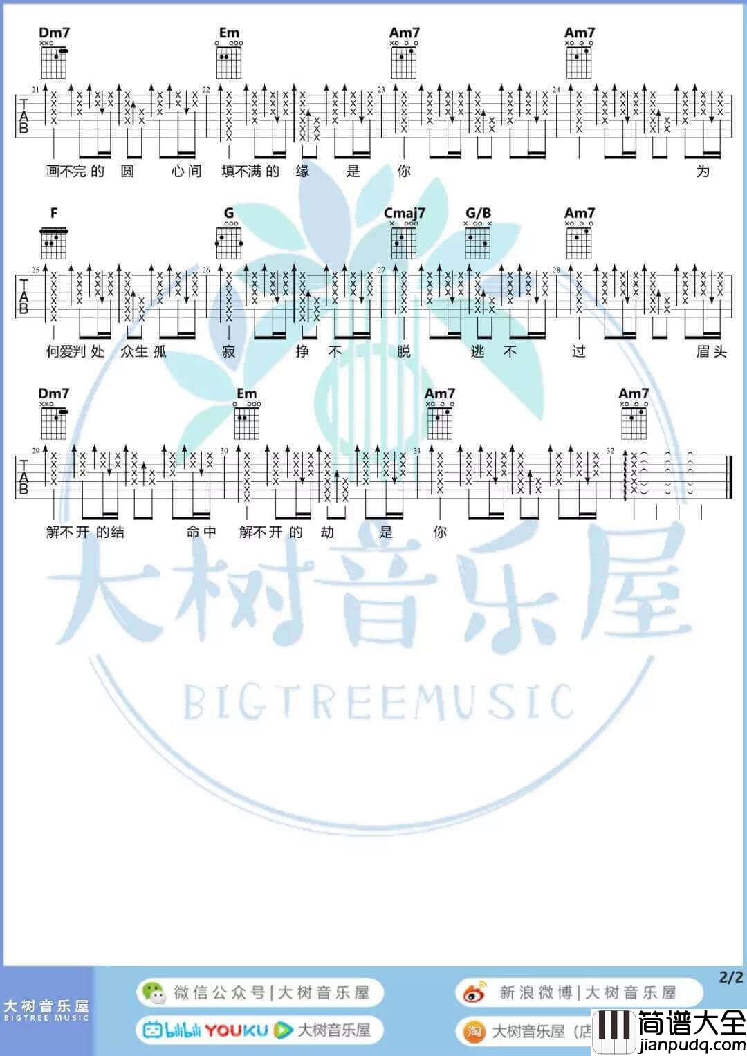 默吉他谱_C调高清版_那英