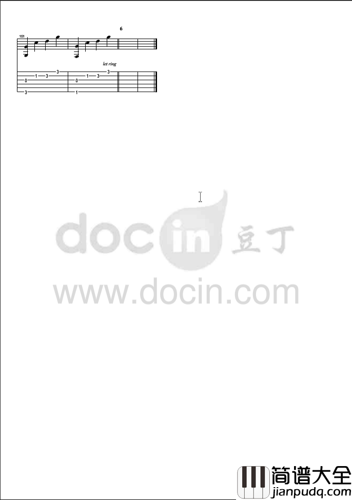 alice吉他指弹谱_原调_六线谱_初音未来