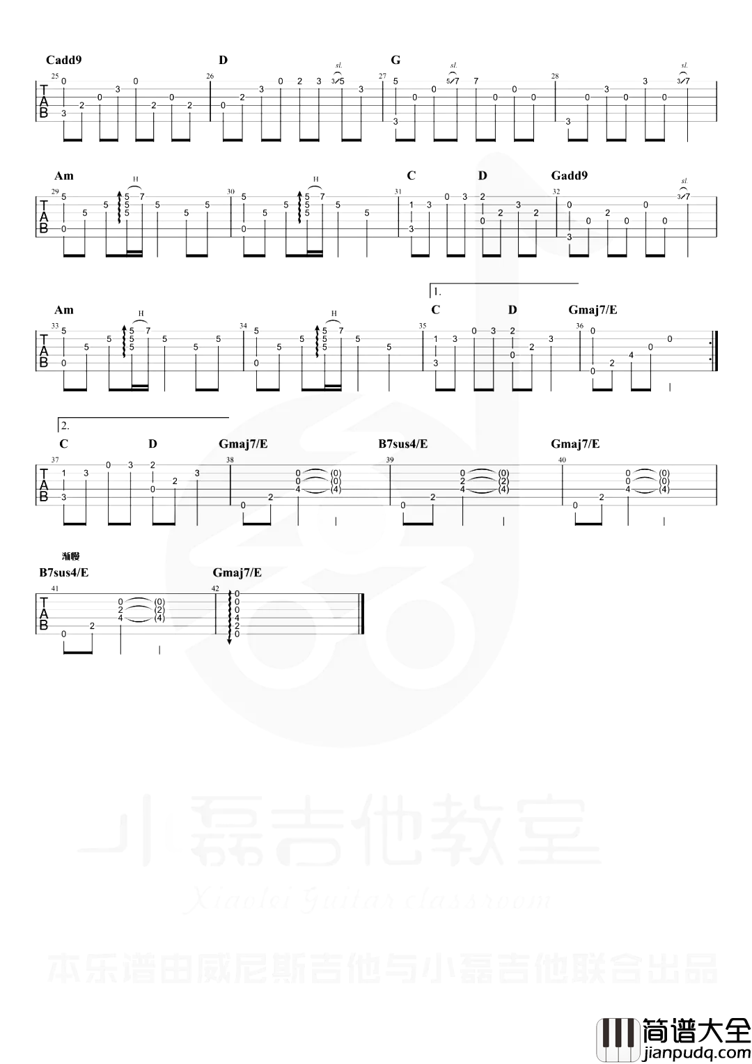 琵琶语指弹吉他谱_林海_吉他独奏六线谱_指弹教学视频 琵琶语指弹吉他谱_林海_吉他独奏六线谱_指弹教学视频