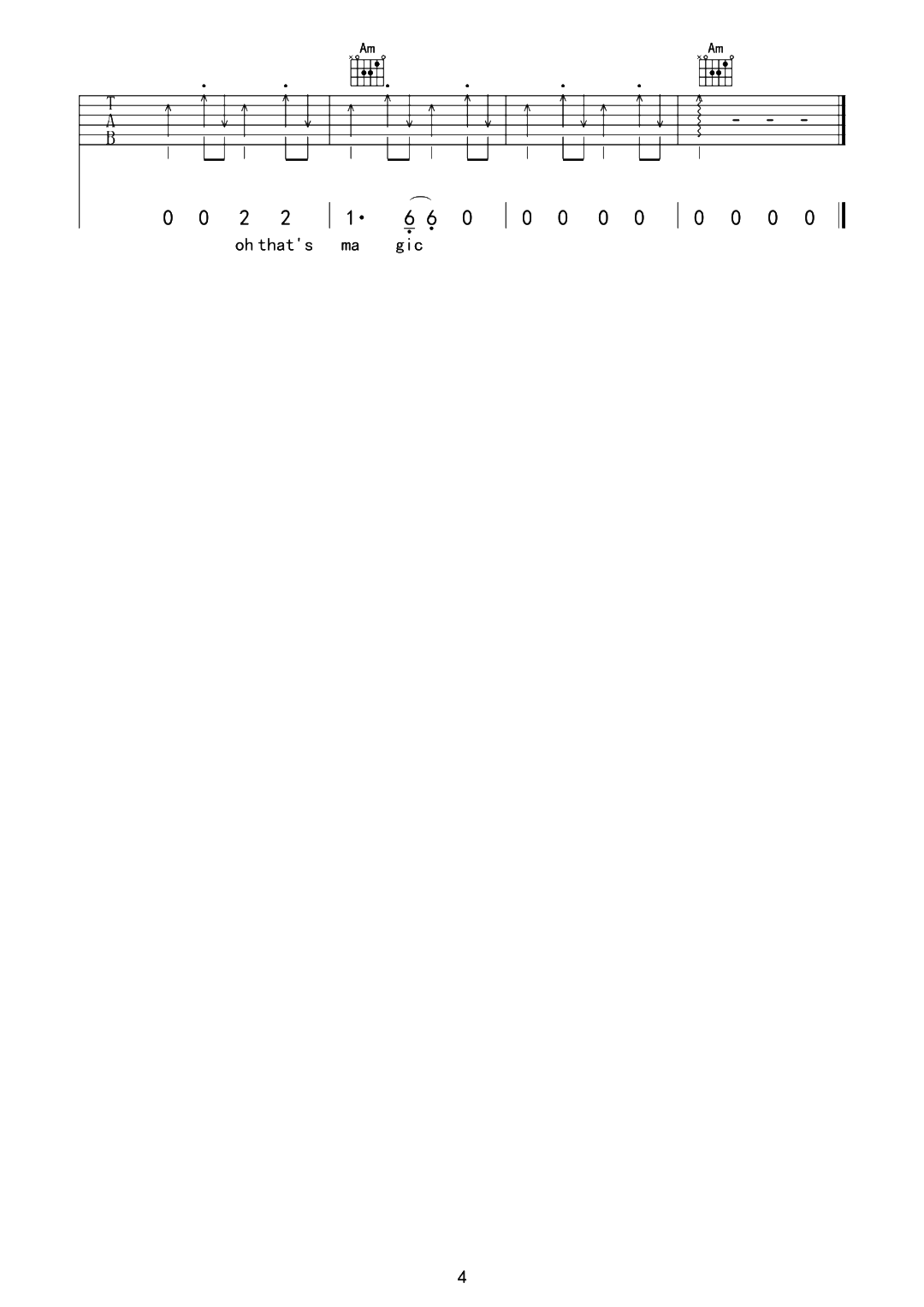 Landing_Guy吉他谱_刘昊霖_C调六线谱_吉他弹唱谱