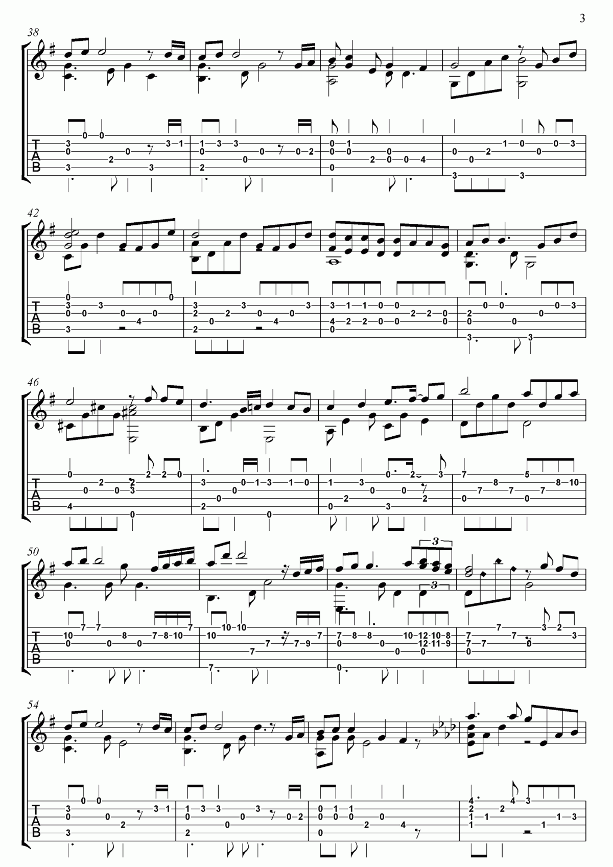 Kiss_The_Rain雨的印记_指弹版吉他谱_Yiruma
