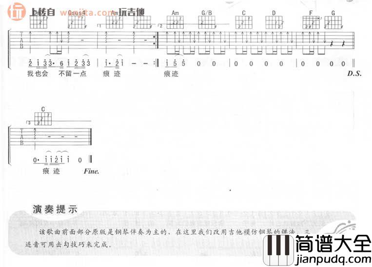 原来吉他谱_林俊杰_《原来》C调吉他六线谱_弹唱谱 原来吉他谱_林俊杰__原来_C调吉他六线谱_弹唱谱