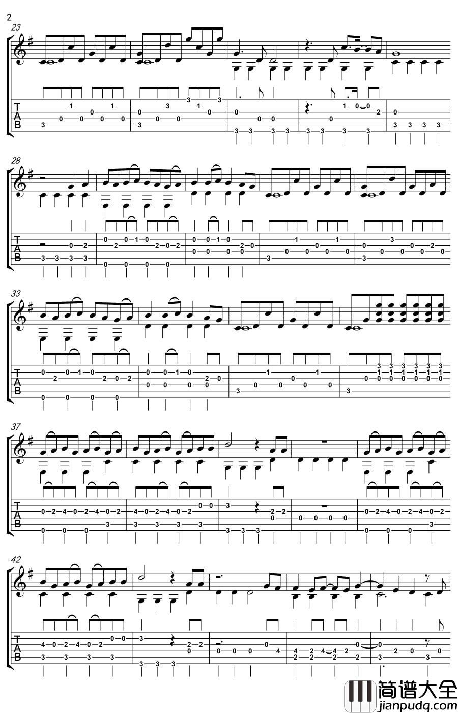 前前世世指弹谱_附演示_Gtp格式_RADWIMPS