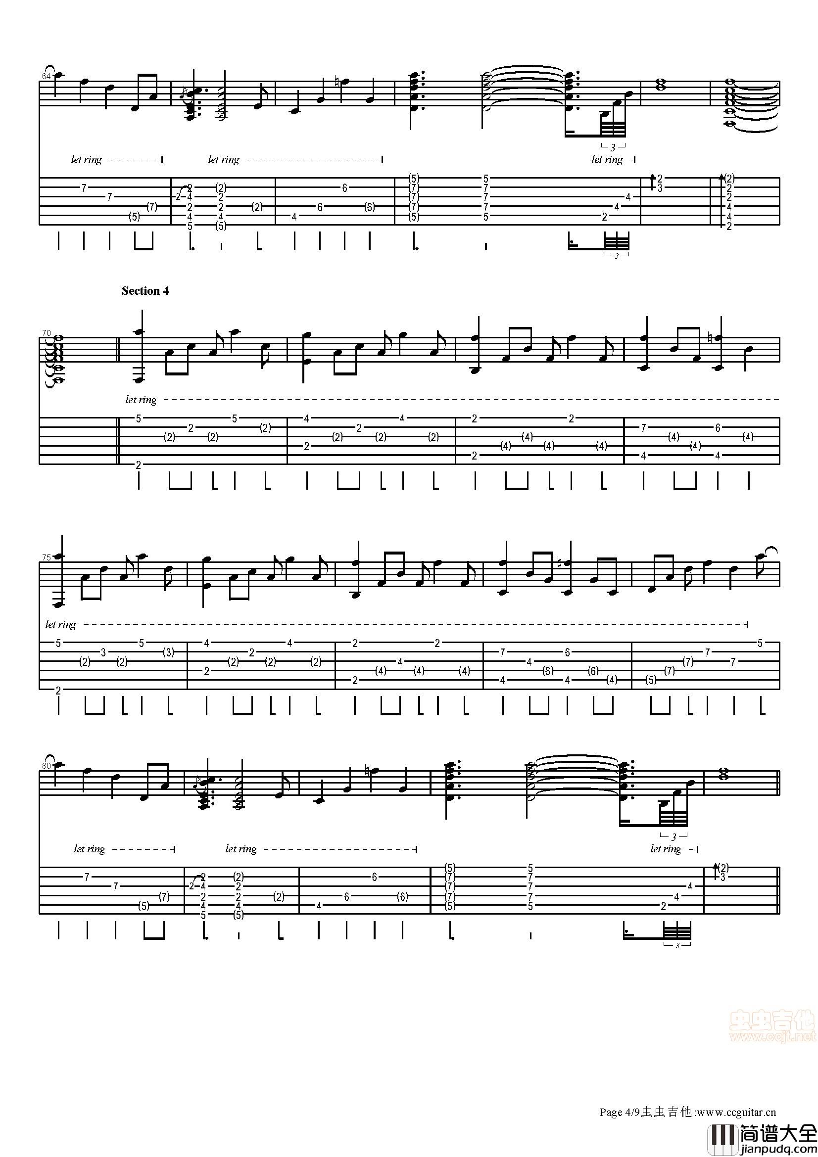 Shape_Of_My_Heart|电影_这个杀手不太冷_主题曲|吉他谱|图片谱|高清|这个杀手不太冷