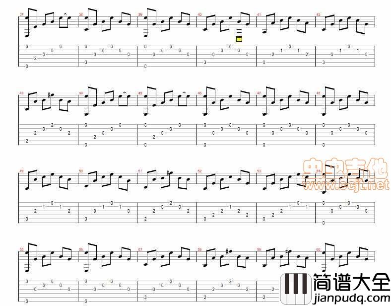 丁香花SOLO|吉他谱|图片谱|高清|唐磊