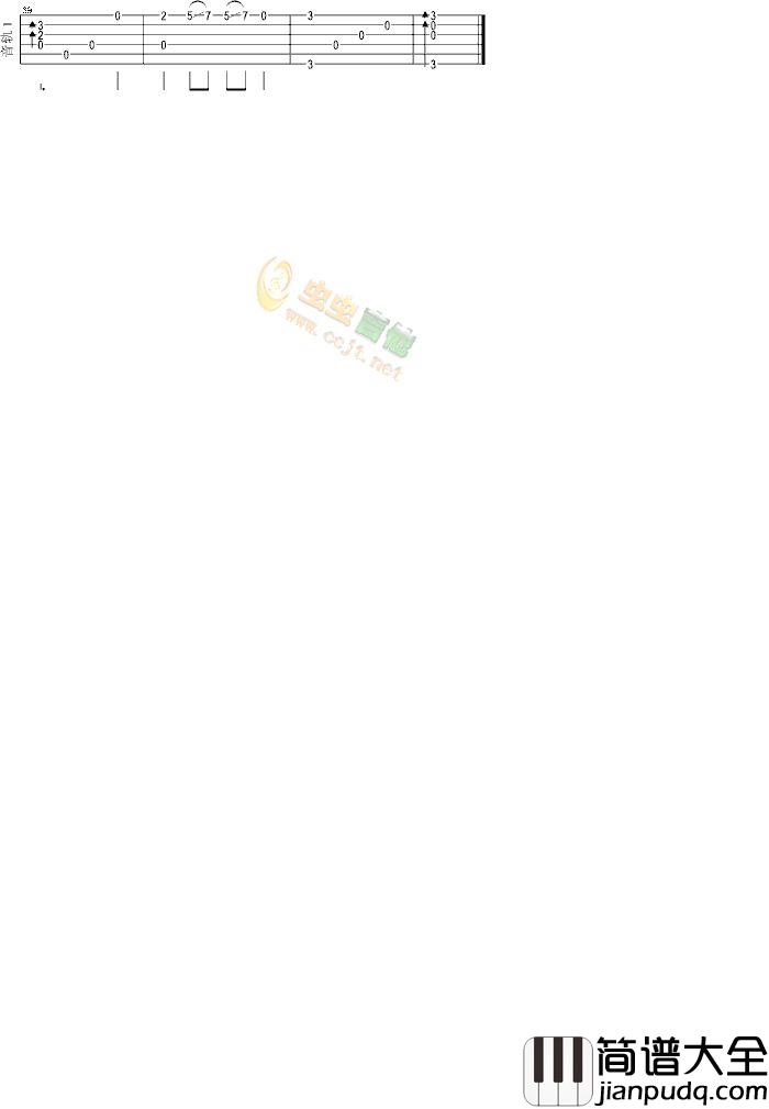 女儿情|独奏版|吉他谱|图片谱|高清|古典独奏