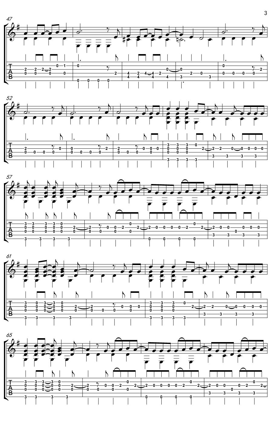 前前世世_电影_你的名字_的主题曲_图片谱_吉他谱_小盒纸酱&斗斗_吉他图片谱_高清