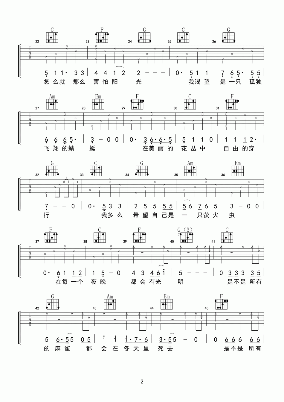 纣王老胡_涩_吉他谱_Guitar_Music_Score