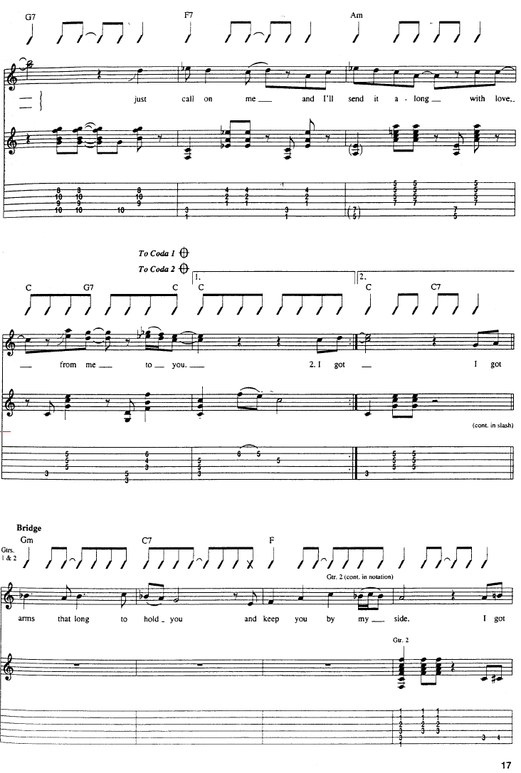From_Me_To_you|吉他谱|图片谱|高清|Beatles|披头士