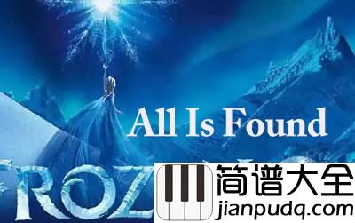 冰雪奇缘2指弹谱_All_is_Found(回忆之河)吉他独奏谱_GTP